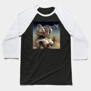 Cyborg Warrior Baseball T-Shirt